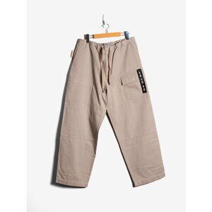 Deadstock Vintage Y2k Structure Mens Medium Wide Leg Cargo Pants Beige